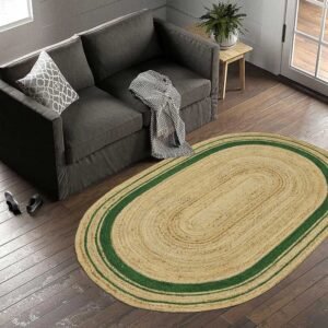 Hand-Braided Area Rug – Perfect for Living Room Decor