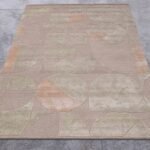Geometric Brown Wool Hand Tufted Area Rug