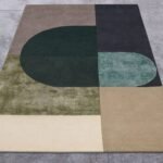 Wool Hand Tufted Geometric Wool & Silk Rug