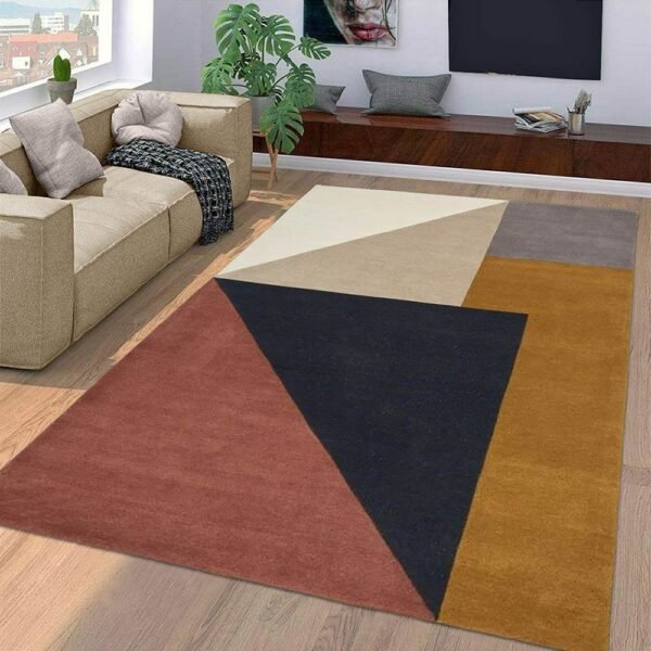 Brown Wool Area Rug