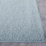 Black Rug Geometric Hand Tufted Wool Carpet