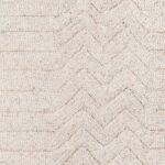 Hand Tufted Area Rug Wool Beige Large Carpet