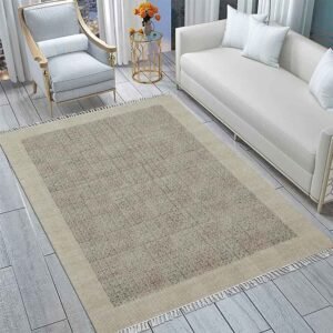 Handcrafted Block Printed Cotton Area Rug