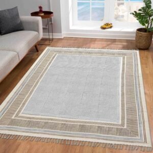 Hand Block Printed Cotton living Area Rug