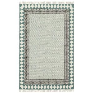 Handmade Block Printed Cotton Area Rug