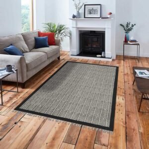 Handmade Rug Block Printed Cotton Large Carpet