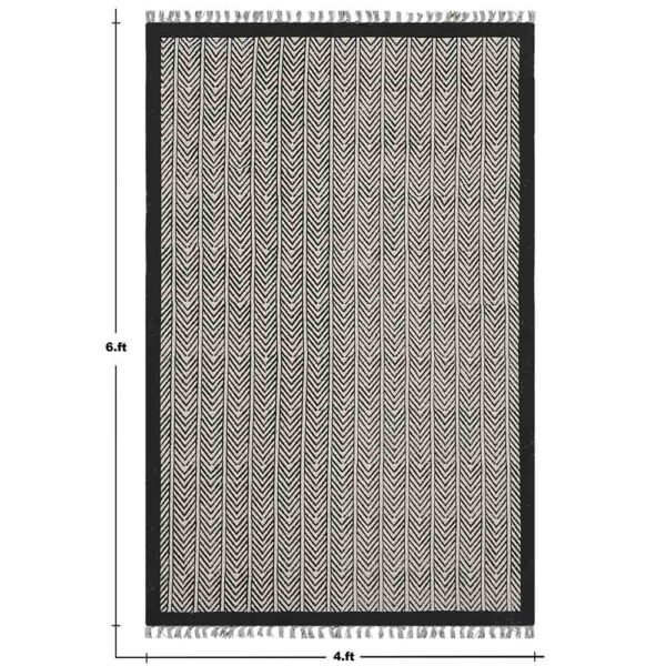 Handmade Rug Block Printed Cotton Large Carpet - Image 3