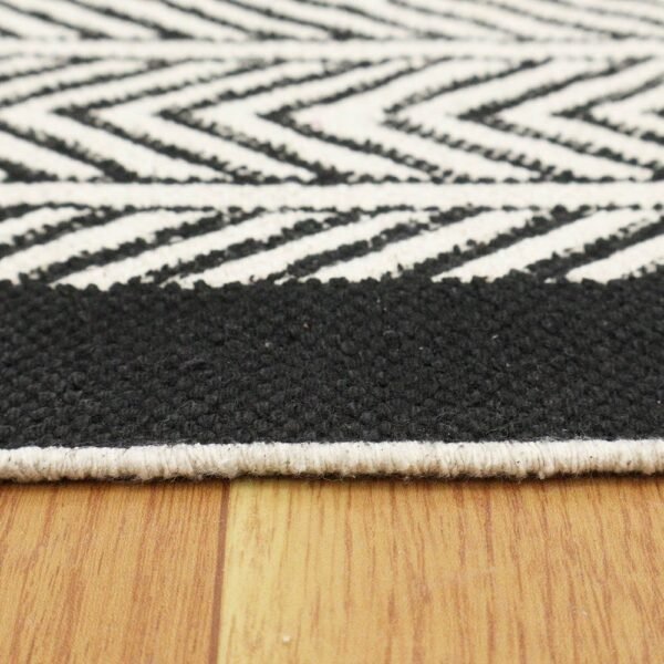 Handmade Rug Block Printed Cotton Large Carpet - Image 5
