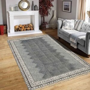Handmade Large Geometric Hall Area Rug