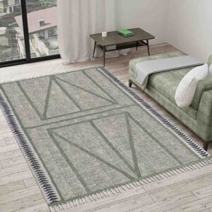 Modern Home decor block Printed Cotton Rugs