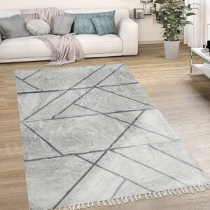 Handmade Large Geometric Hallway Area Rug