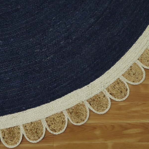 Hand Braided Jute Round Rug Large Carpet - Image 5