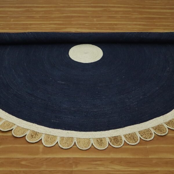 Hand Braided Jute Round Rug Large Carpet - Image 6