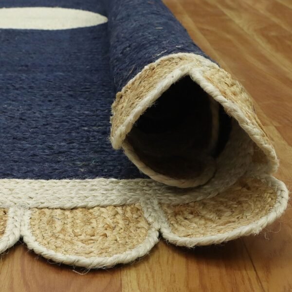 Hand Braided Jute Round Rug Large Carpet - Image 7
