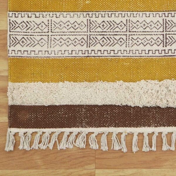 Hand Embroidery 9X12 Handmade Rug Made By Cotton - Image 6