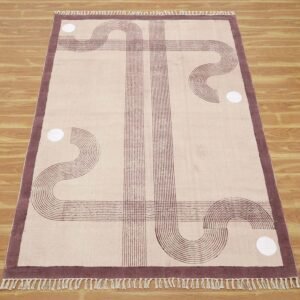 Handmade Cotton Area Rugs Purple Hand Block Printed