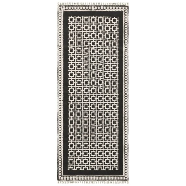 Hand Block Printed Cotton Runner area Rug