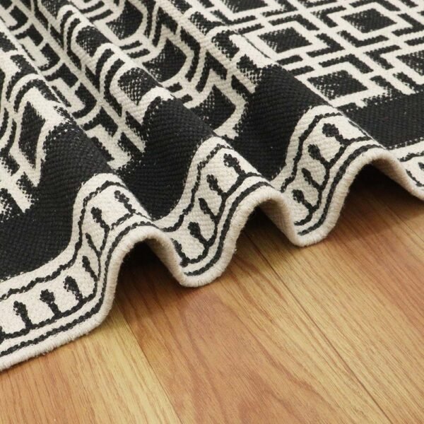 Hand Block Printed Cotton Runner area Rug - Image 7