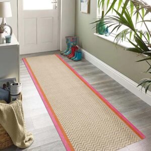 Multicolor Handmade Striped Rug Made With Cotton