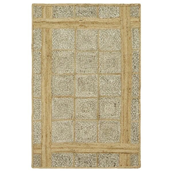 Handmade Beige Area Rug – Perfect for Living Room Elegance