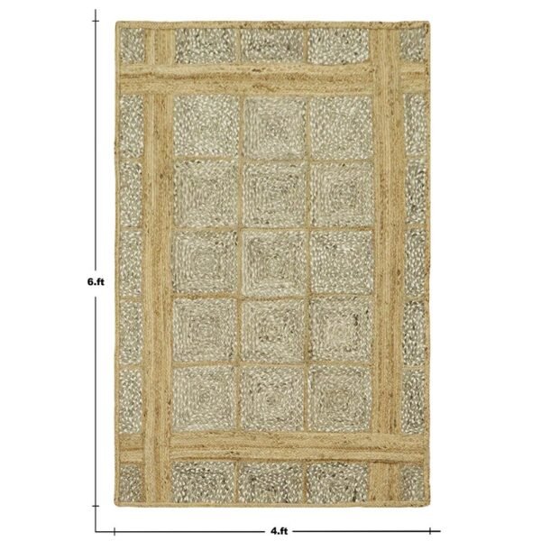 Handmade Beige Area Rug – Perfect for Living Room Elegance - Image 3