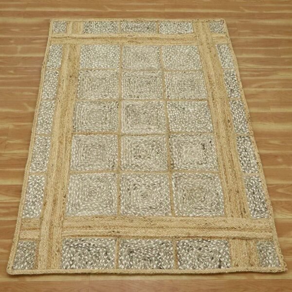 Handmade Beige Area Rug – Perfect for Living Room Elegance - Image 4