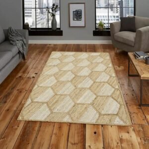Hand Braided Natural Fiber Rug for Living Room