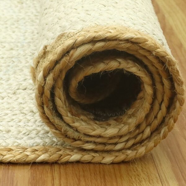 Natural Jute Hand Braided Area Rug - Image 8