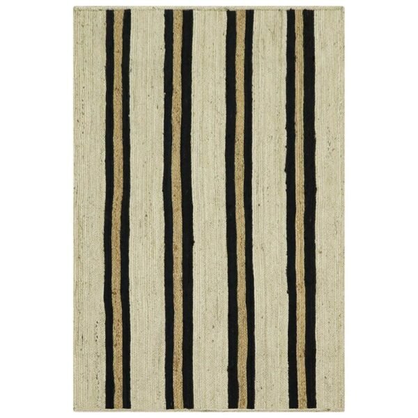 Artisan Hand-Braided White Jute Rug Oversized & Elegant