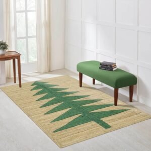 Hand-Braided Natural Jute Rug – Perfect for Christmas Décor