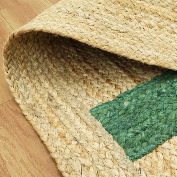 Hand-Braided Natural Jute Rug – Perfect for Christmas Décor - Image 3
