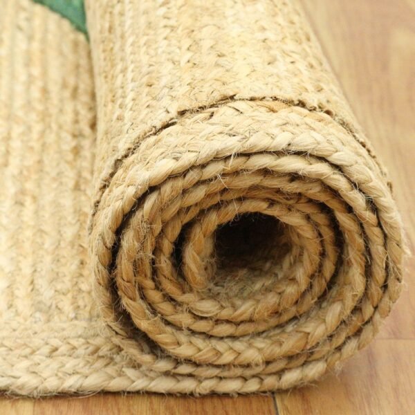 Hand-Braided Natural Jute Rug – Perfect for Christmas Décor - Image 6