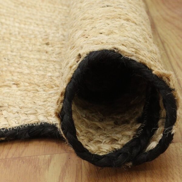 Handmade Beige Solid Jute Area Rug – Perfect for Entryways - Image 7