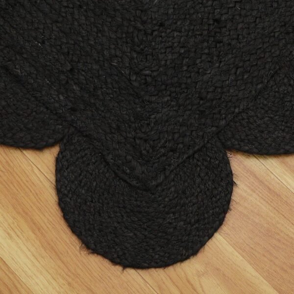 Elegant Scalloped Hand-Braided Jute Area Rug – Large Size - Image 6