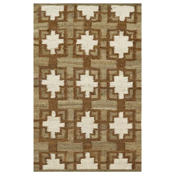 Hand Woven Jute Brown Large Area Rug