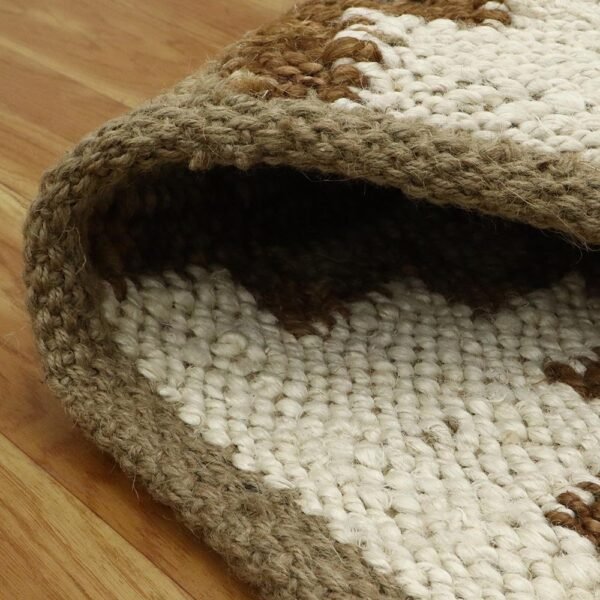 Hand Woven Jute Brown Large Area Rug - Image 4