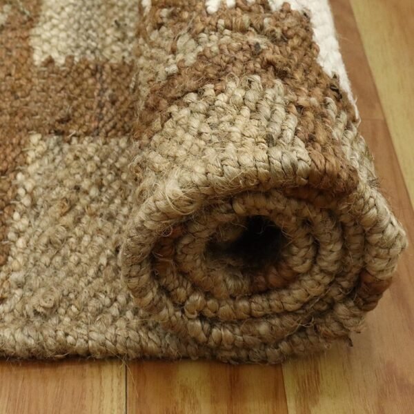 Hand Woven Jute Brown Large Area Rug - Image 6