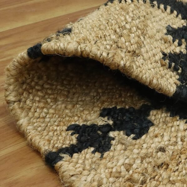 Hand Woven Jute Rug Beautiful Geometric Area Rug - Image 4