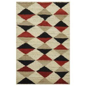 Hand Woven Multicolor Jute Area Rug