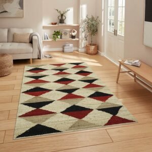 Hand Woven Multicolor Jute Area Rug