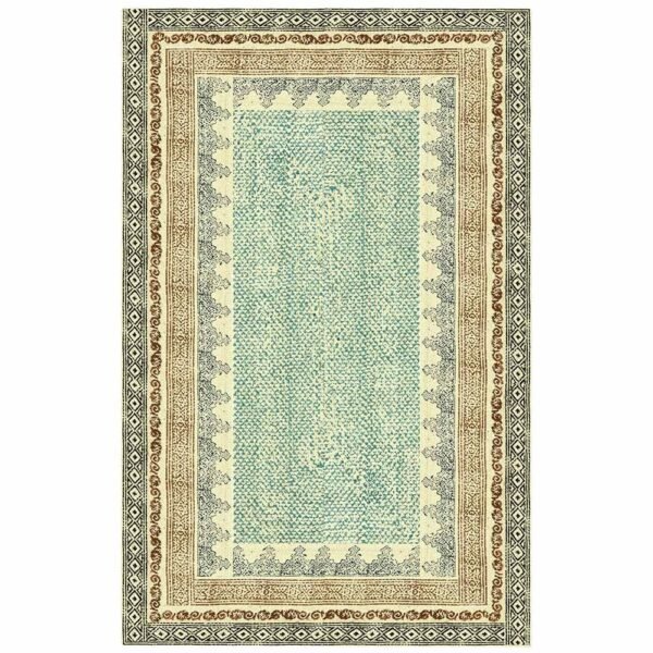Hand Block Printed Jute Large Area Rug