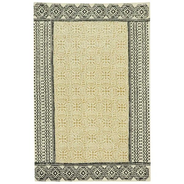 Hand Block Printed Jute Rug – Large Area Rug