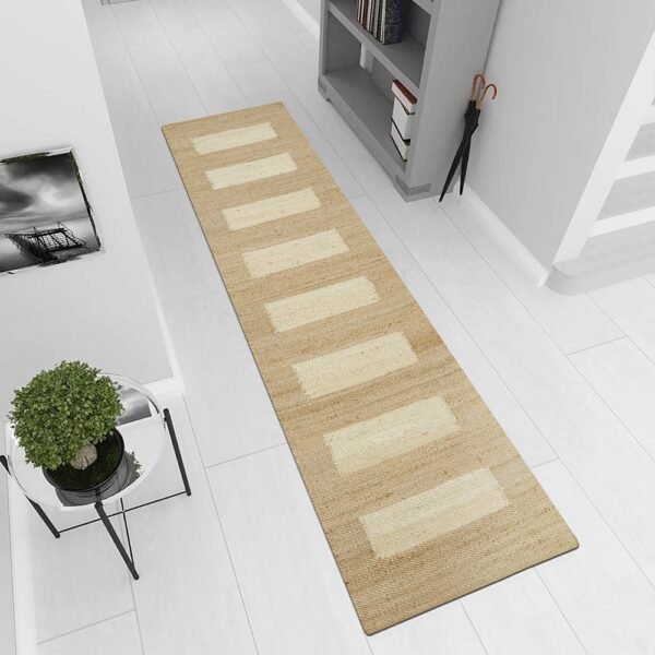 Handmade Geometric Jute Rug Perfect for Large Living Areas - Image 2