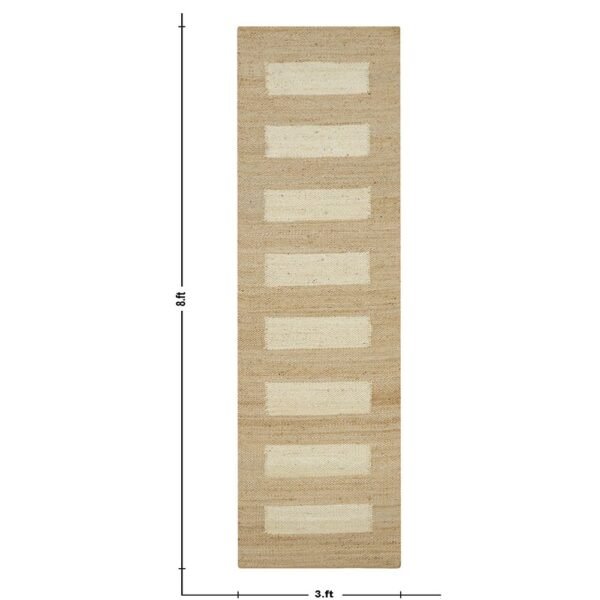 Handmade Geometric Jute Rug Perfect for Large Living Areas - Image 7