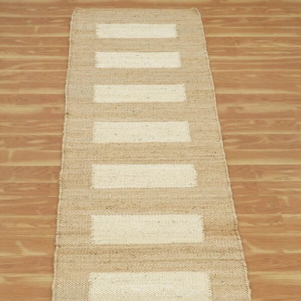 Handmade Geometric Jute Rug Perfect for Large Living Areas - Image 3