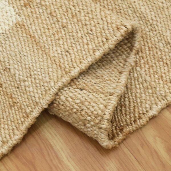 Handmade Geometric Jute Rug Perfect for Large Living Areas - Image 4