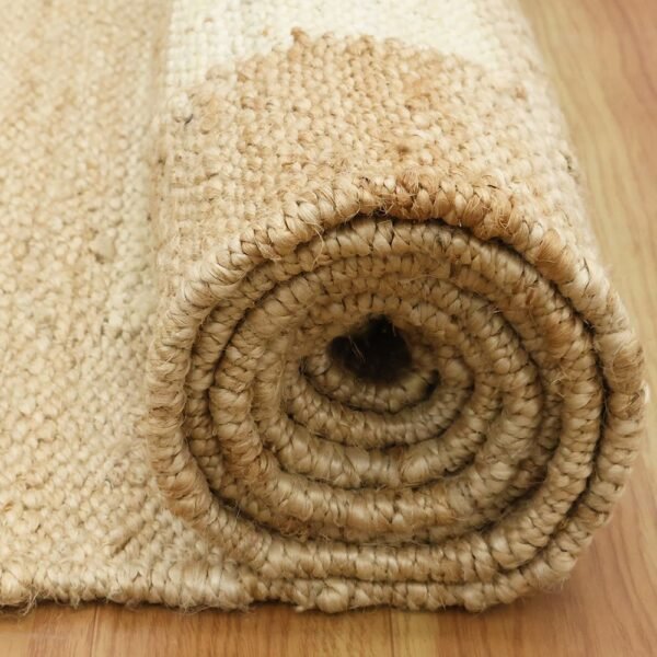 Handmade Geometric Jute Rug Perfect for Large Living Areas - Image 6