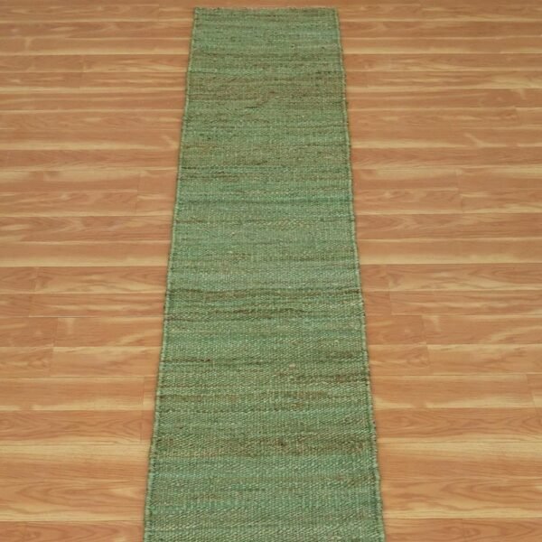 Green Jute Hand Woven Jute Runner Stair Rug - Image 3