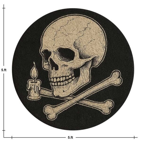 Skull Tufted Rug Beautiful Living Room Rug - Image 4