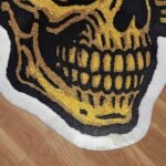 Irregular Shape Hand Tufted Wool Large Rug